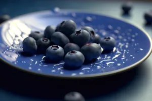 Fresh Juicy Blueberries: Delicious Sweet Diet Snack Option