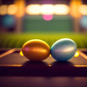 Colorful Billiard Ball Arrangement on Shiny Pool Table