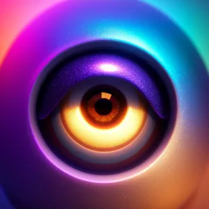 Laser Light Show: Colorful Fractal Design Wallpaper