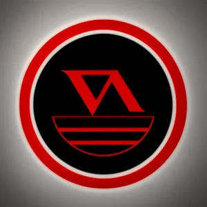 Glossy Hazard Symbol Button