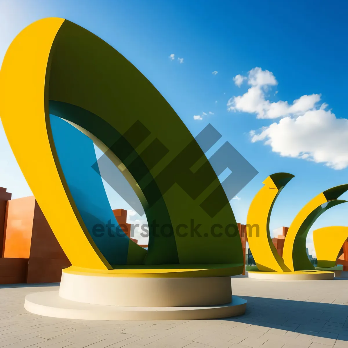 Picture of 3D Flag Symbol of Country Sign