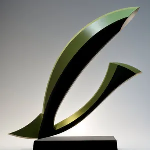 3D design symbol sign in perspective