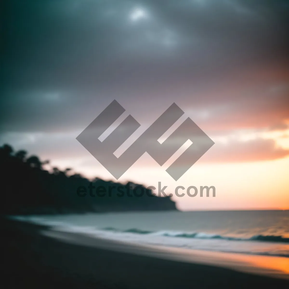Picture of Golden Horizon: A Seaside Sunset Bliss