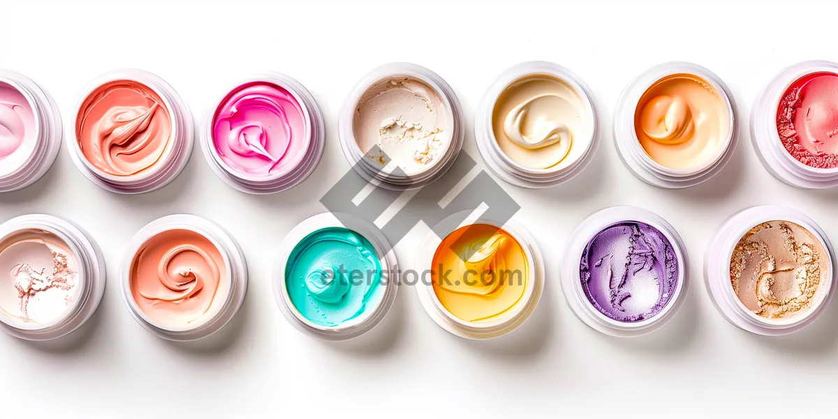 Picture of Shiny round buttons set with bright colors