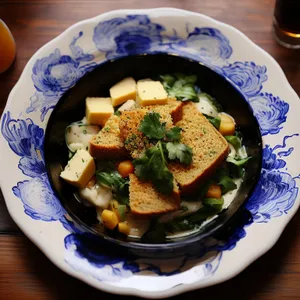 Gourmet Vegetable Bowl with Fresh Sauce & Nutriment