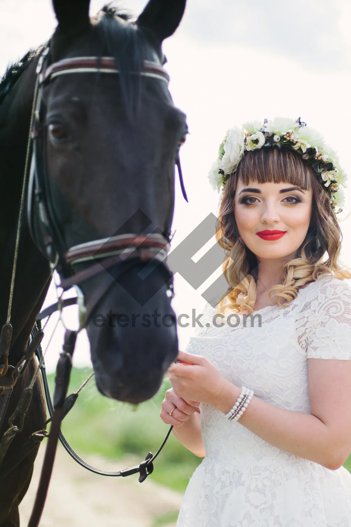 Picture of Fashion model with gorgeous smile and captivating look