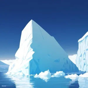 Pyramid Sky: Ice & Snow Landscape in Weather Map