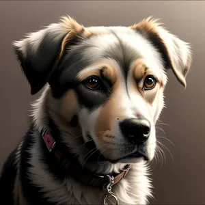 Adorable Border Collie Puppy - Purebred Pet in Studio Portrait