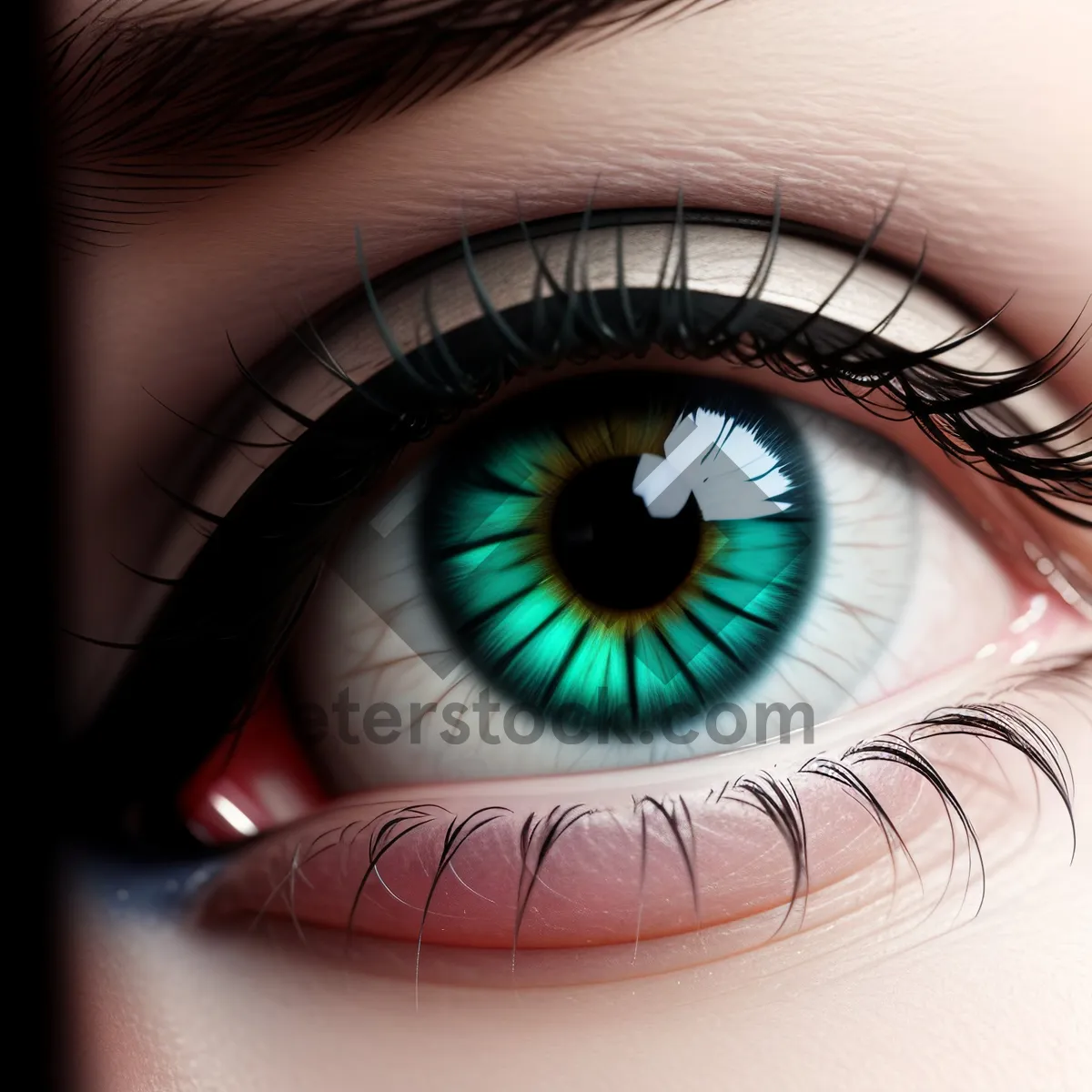 Picture of Closeup Vision: Mesmerizing Eyeball and Iris