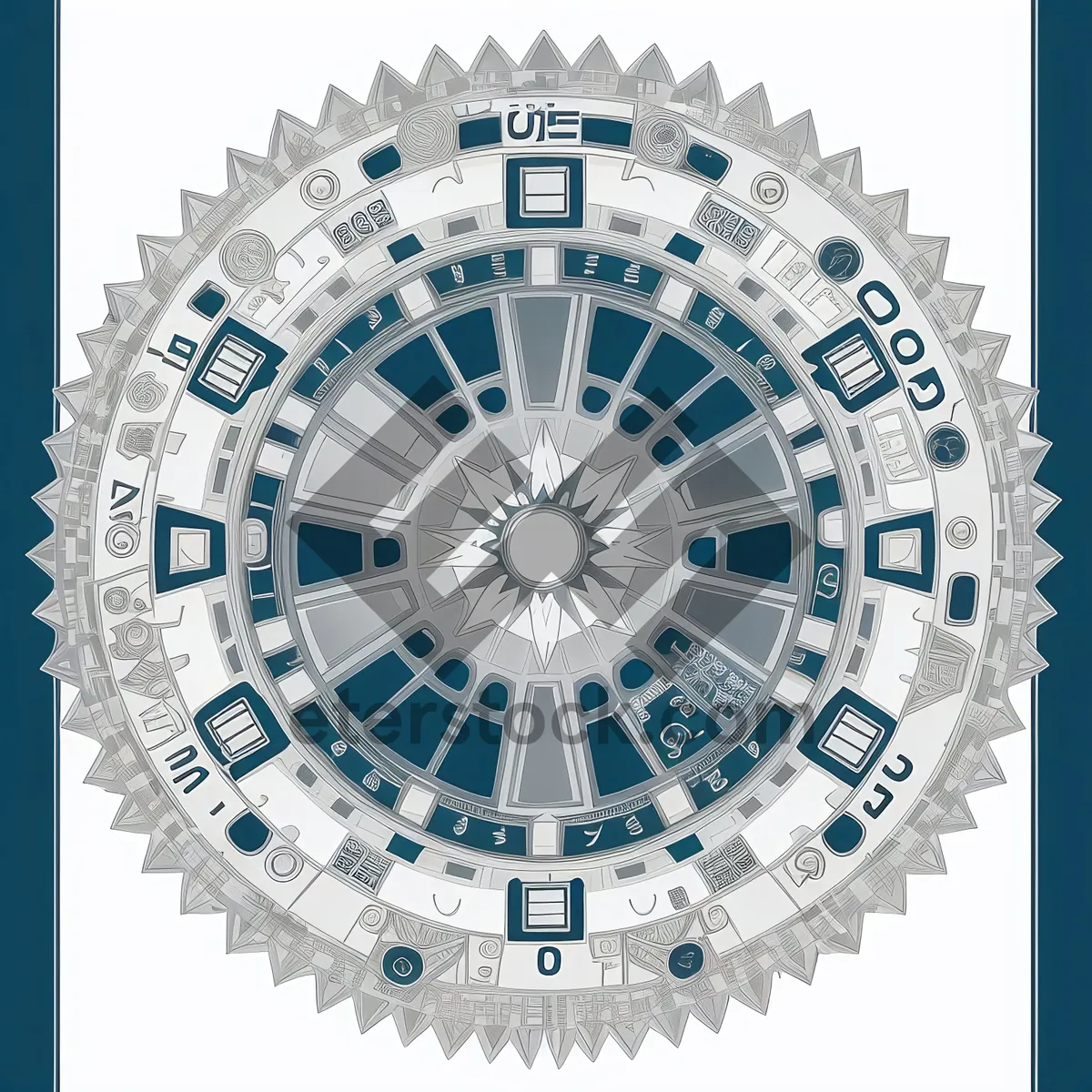 Picture of Mechanical Gear Coupling: Innovative Circle of Technology.