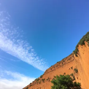 Vibrant Sunset Over Desert Canyon