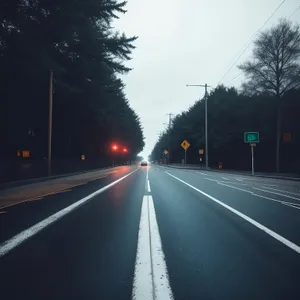 Speeding through Urban Expressway at Night