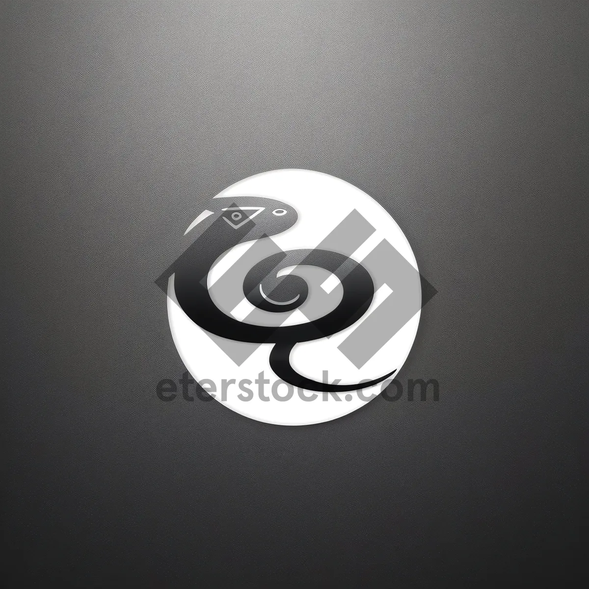 Picture of Modern Shiny Black Circle Button Icon