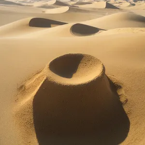 Sandy Serenity: Majestic Desert Dune Landscape