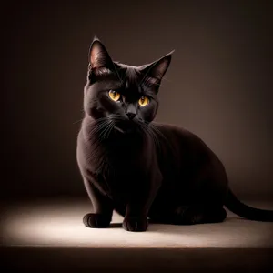 Curious Gray Tabby Kitty with Whiskers