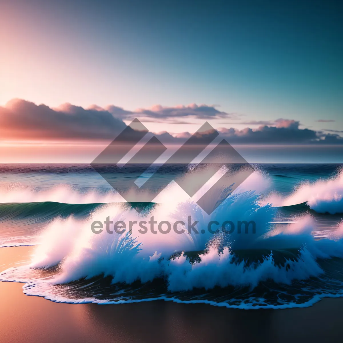 Picture of Serene Sunset over Turquoise Waters