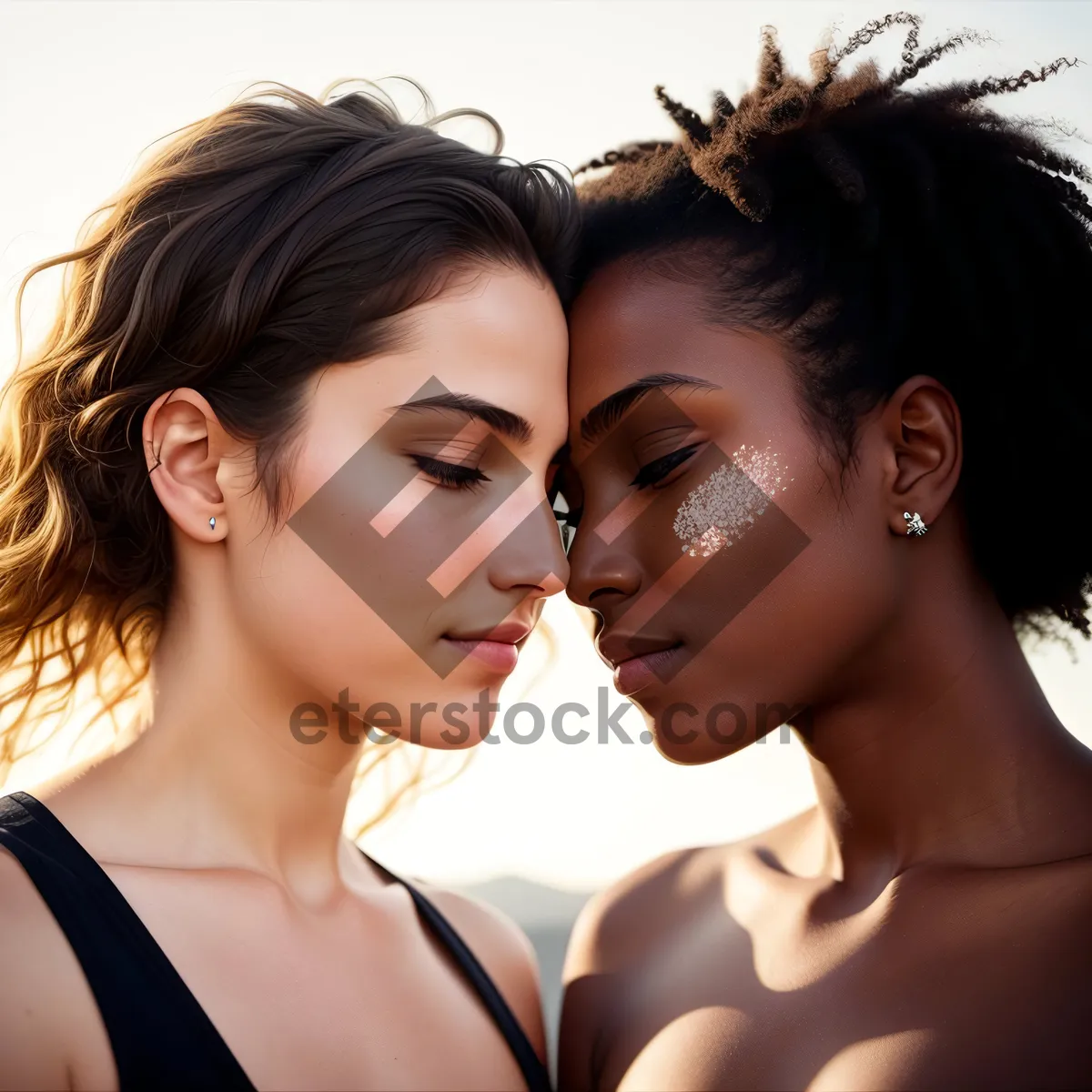 Picture of Smiling couple embracing in love