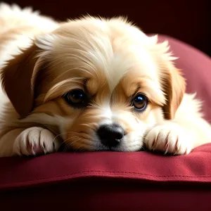 Adorable Toy Spaniel Puppy With Brown Fur