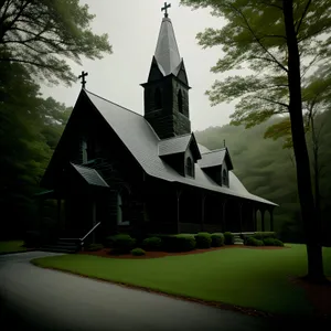 Stunning Gothic Church Against Captivating Skyline