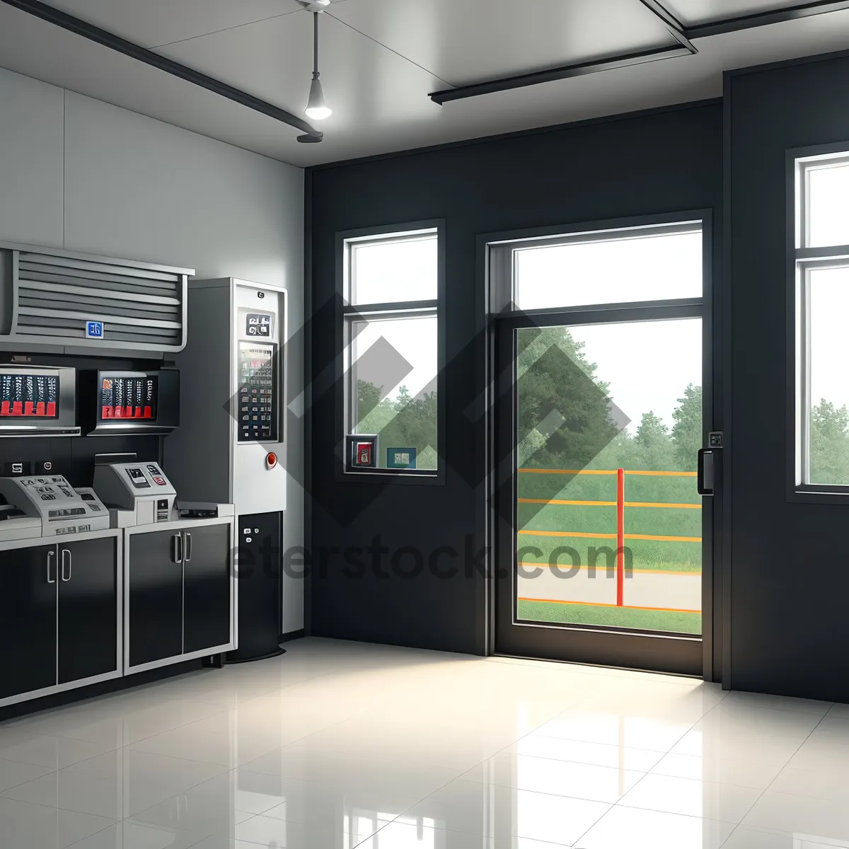 Picture of Modern Sliding Door in Contemporary Interior