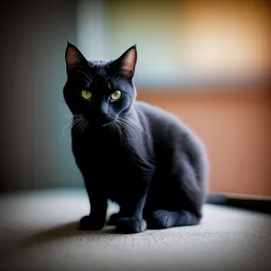 Adorable Kitty Gazing out the Window