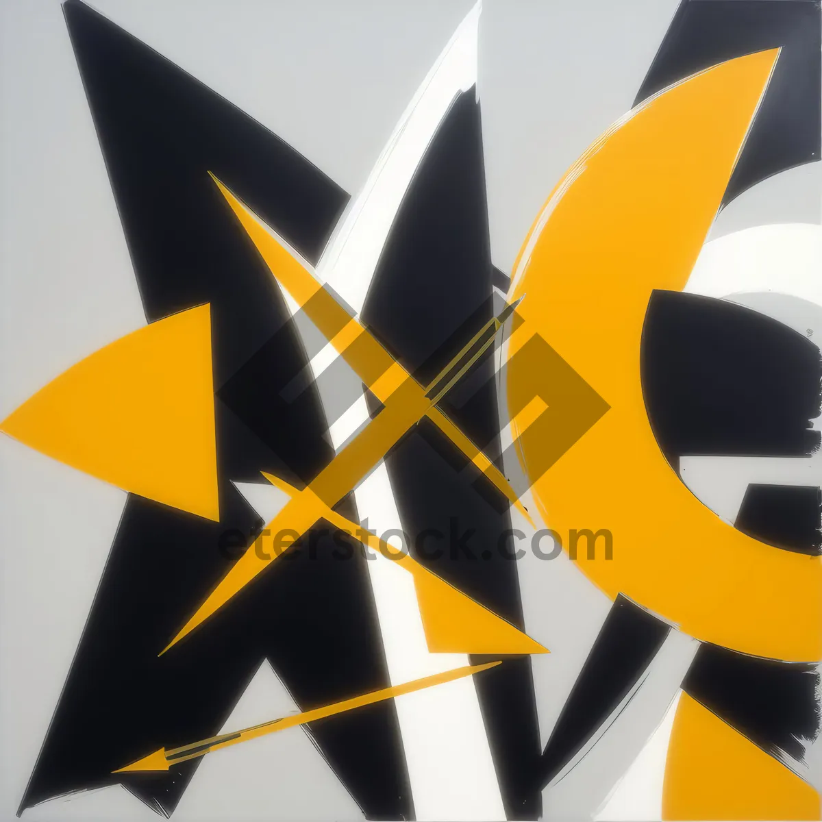 Picture of Star Design Icon - 3D Symbol with Five Spots