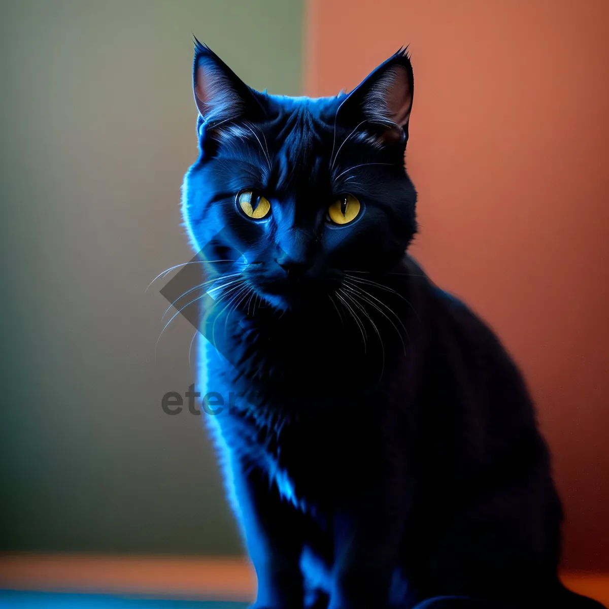 Picture of Curious Kitty with Adorable Whiskers