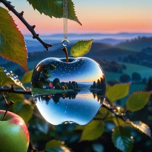 Fresh and Juicy Organic Apple with Nutritious Benefits.