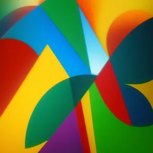 Vibrant Colorful Modern Graphic Art Wallpaper