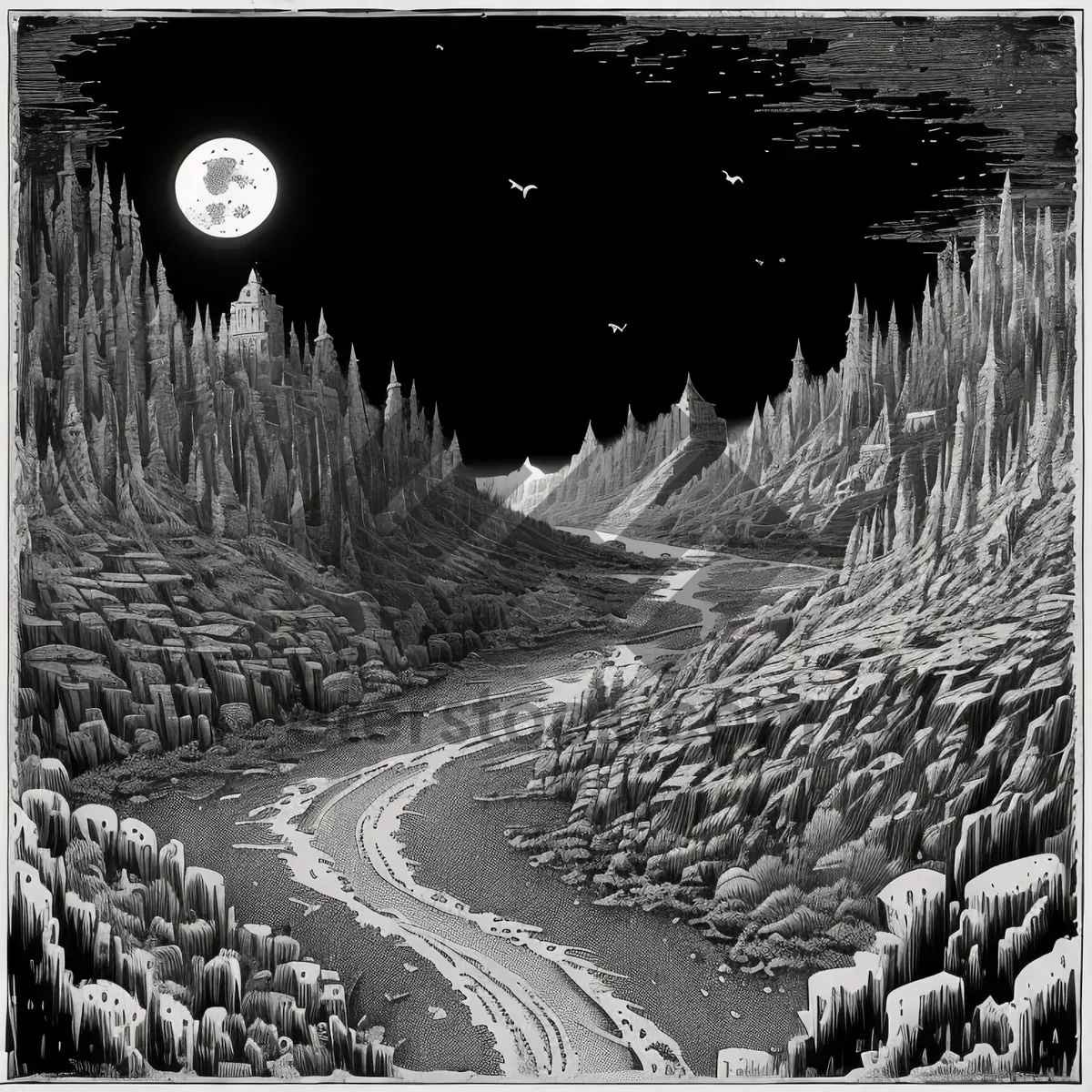 Picture of Winter Wonderland: Majestic Snow-Covered Forest Landscape