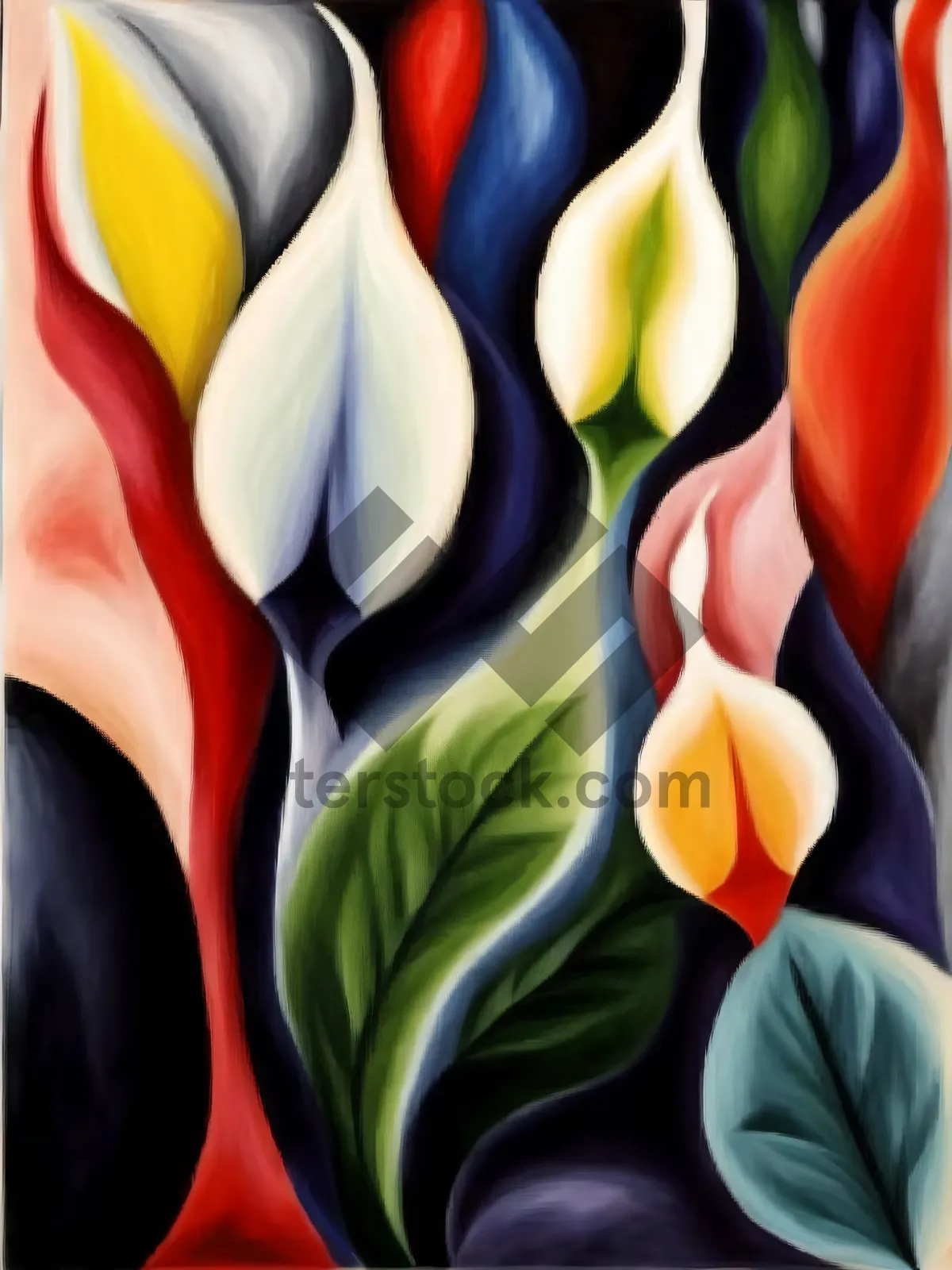 Picture of Colorful Spring Tulip Garden Bouquet