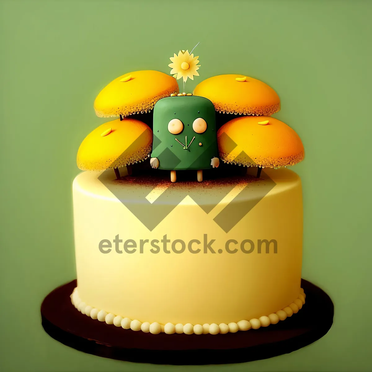 Picture of Sweet Celebration: Birthday Cupcake with Candle
