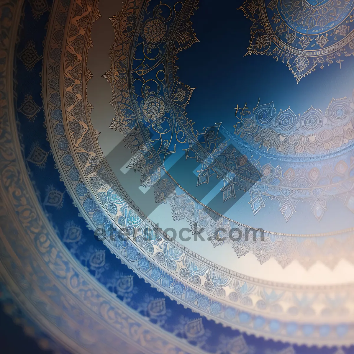 Picture of Chinese Ceramic Art with Fractal Pattern: Textured Utensil Design
