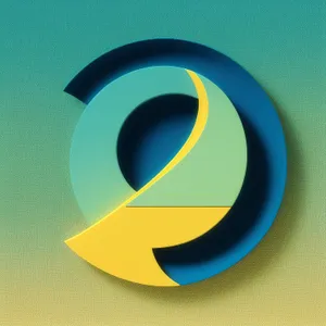 Modern 3D Round Business Icon Logo