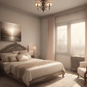 Modern Comfort: Cozy Bedroom Retreat with Stylish Furniture