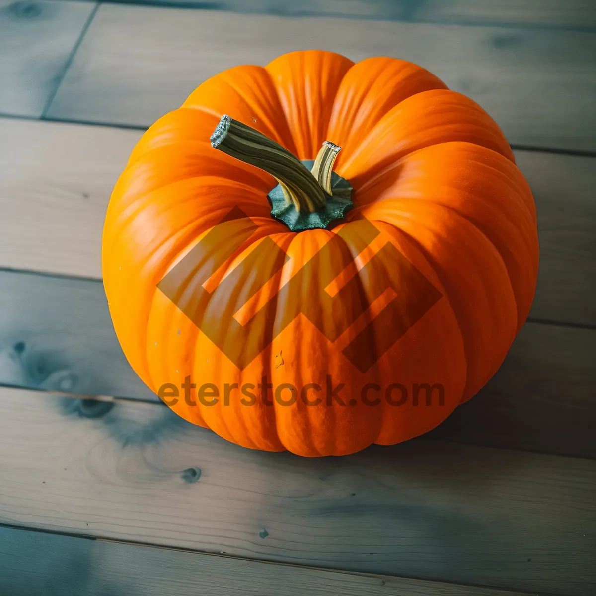 Picture of Colorful Autumn Harvest Pumpkin: Vibrant Seasonal Decor