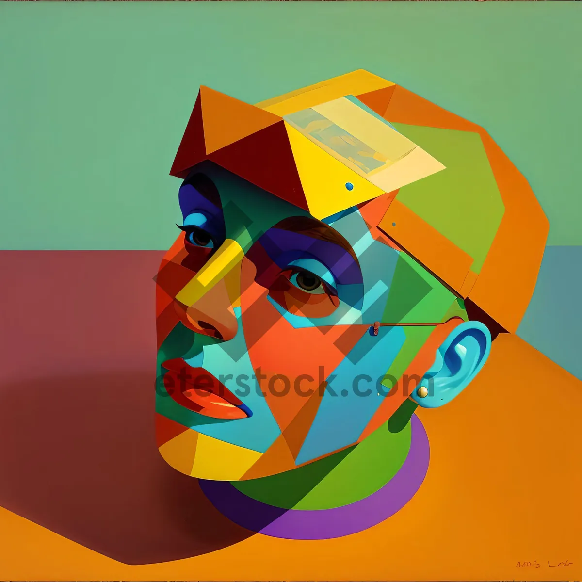 Picture of Cartoon Art: Expressive Design Sign, Graphic Symbol