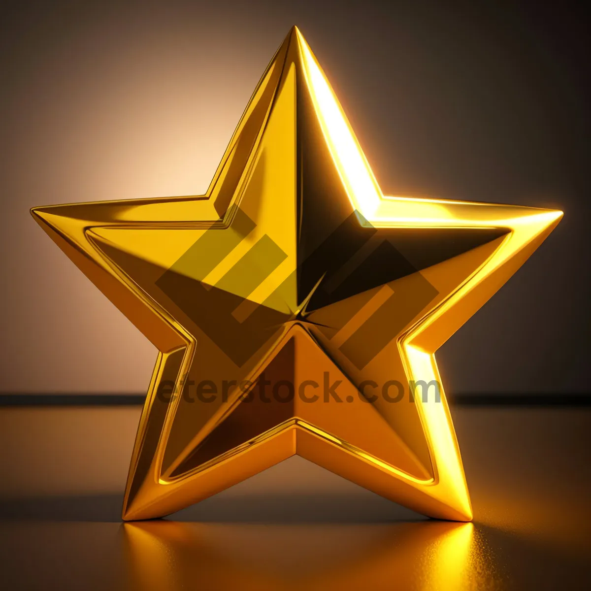 Picture of Star Pyramid Design: 3D Symbol of Five-Spot Gem