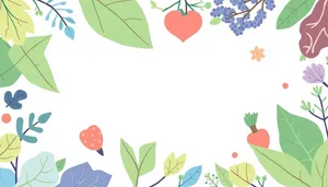 Floral silhouette pattern design for spring-themed card