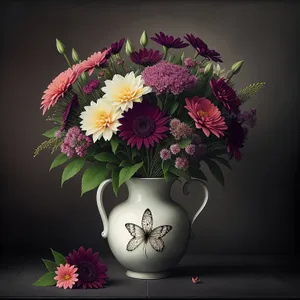 Pink Blossom Bouquet in Vase