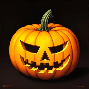 Spooky Glowing Pumpkin Lantern for Fall Celebrations