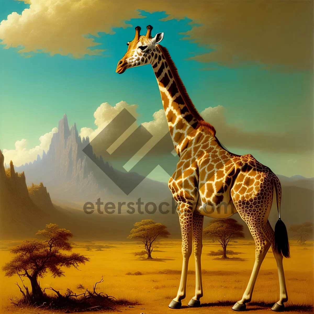 Picture of Graceful Giraffe in the Wild