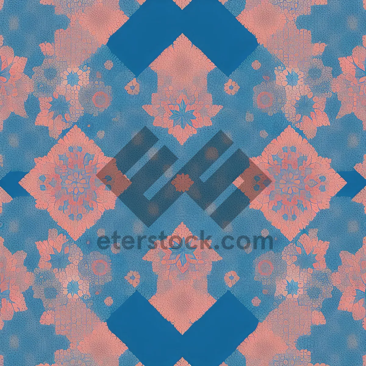 Picture of Artistic Retro Grunge Pattern for Seamless Wallpaper Design