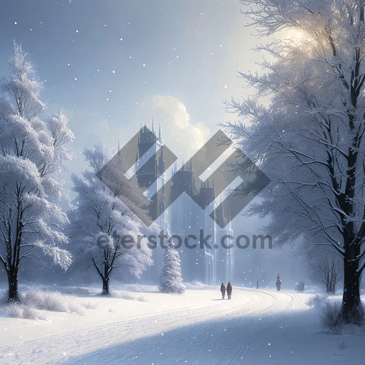 Picture of Winter Wonderland: Frozen Forest Serenity