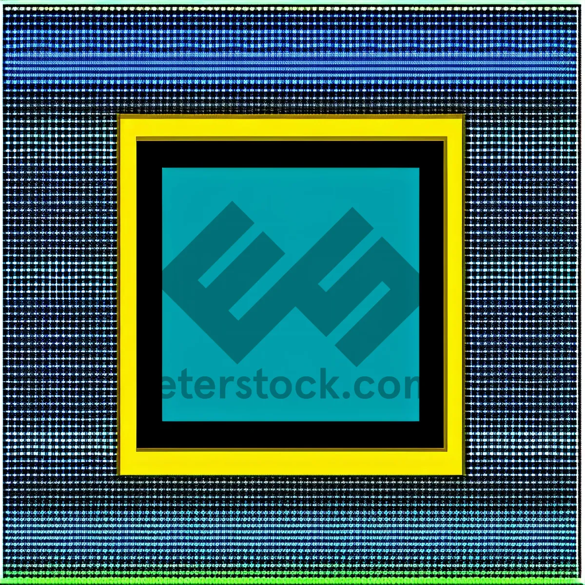 Picture of Vintage Grunge Pixelated Square Frame Design