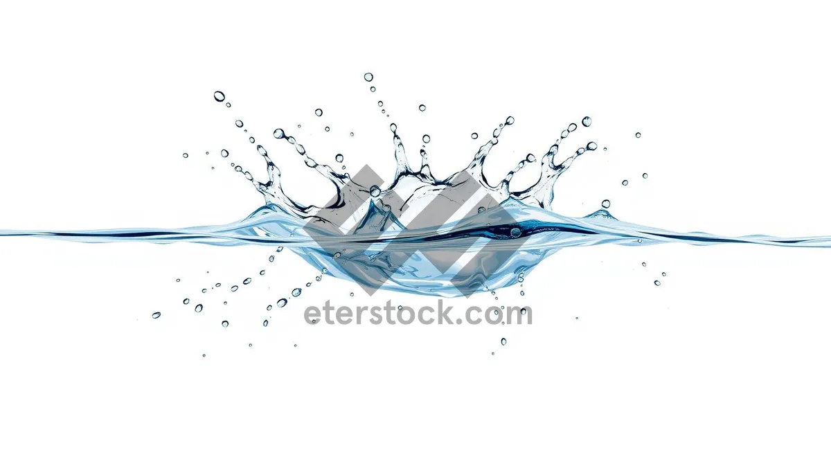 Picture of Clean Water Splash Design Graphic Wallpaper