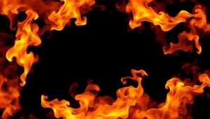 Fiery Blaze: Energy and Light in Black Design