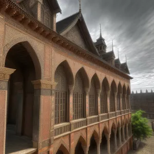 Historic Cathedral Tower in Ancient City