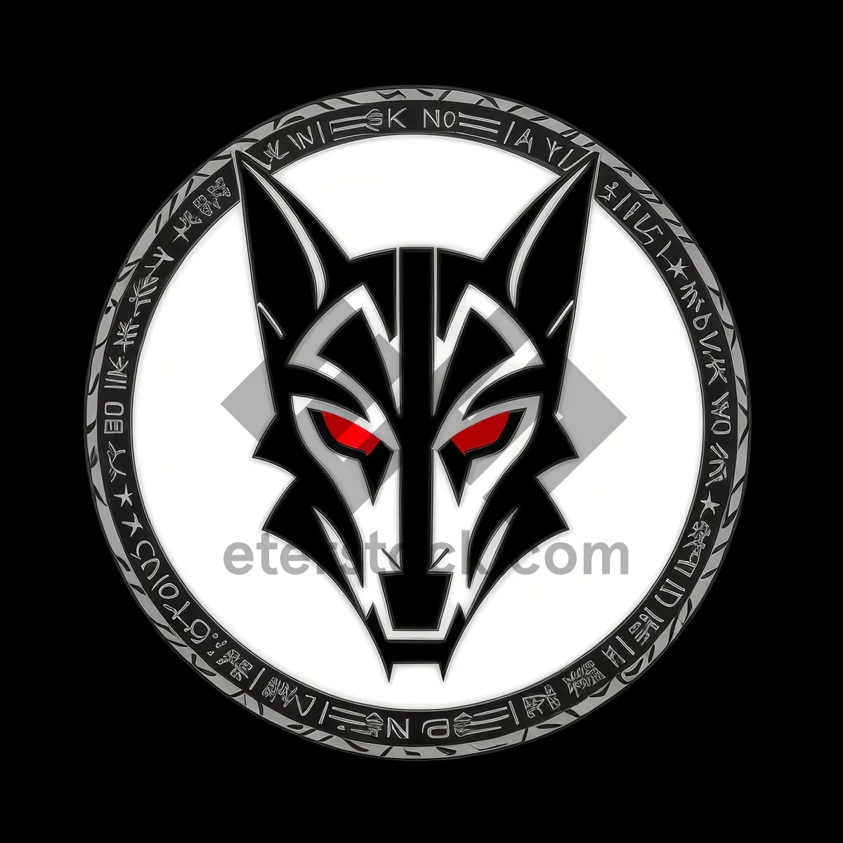 Picture of Black Heraldry Symbol: Graphic Icon of Art and Design