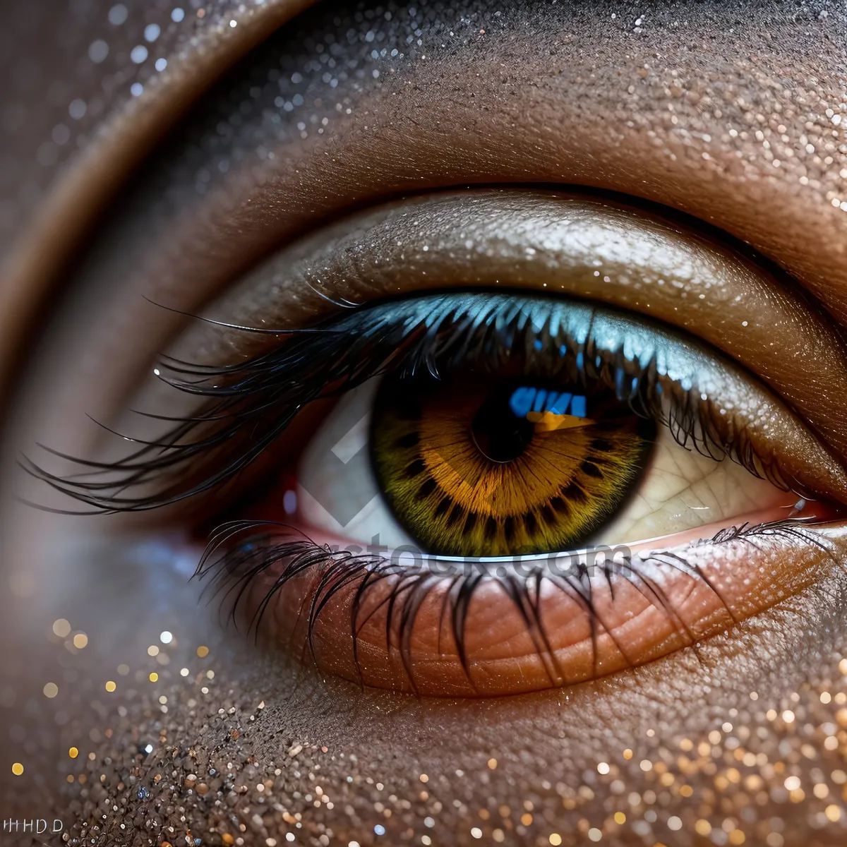 Picture of Mystic Gaze: Fashionable Millipede with Intense Eye Makeup